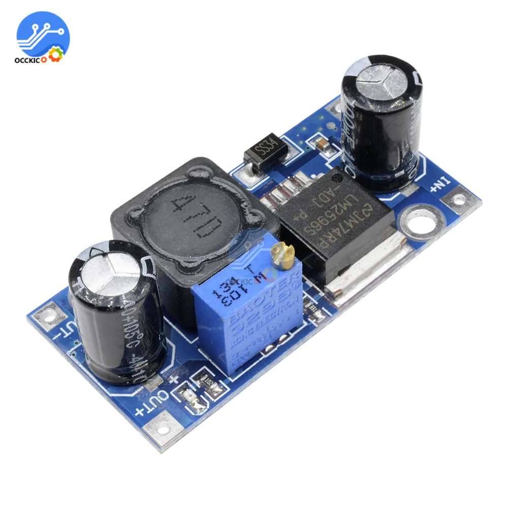 

5PCS LM2596 LM2596S DC-DC Buck Converter Step Down Module 3A adjustable voltage regulator power Supply Charger module