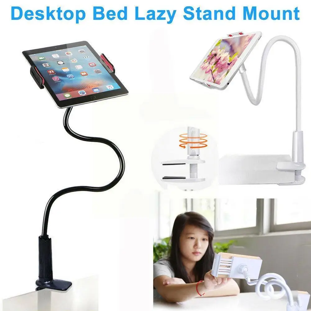 

Lazy People Universal 360 Degree Flexible Arm Table Phone Holder Desktop Tablet Stand Mount For Huaiwei Xiaomi for iPad L0S2