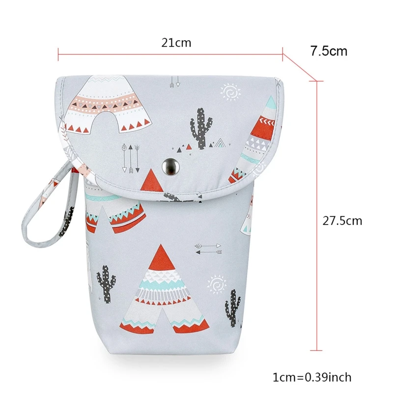 

Multifunctional Baby Diaper Organizer Reusable Fashion Prints Mummy Storage Bag M5TE