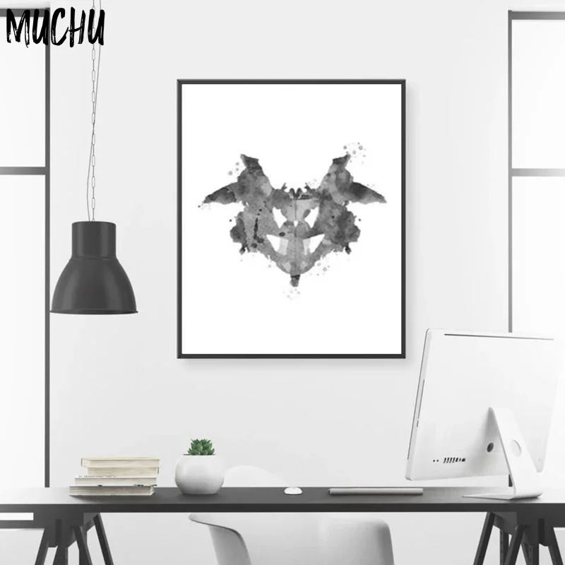 Rorschach-художественные плакаты и тест на цветовую печать Картина холсте подарок