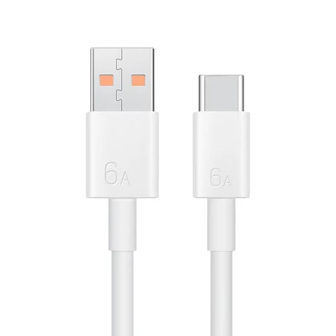 USB Type-C Сверхбыстрый зарядный кабель для Huawei Mate 40 Pro, 30, 20, P40, P30 Lite, P20, Honor V40, V30, 30S, 30i, 9X, 8X, QC3.0, 66 Вт, 6 А