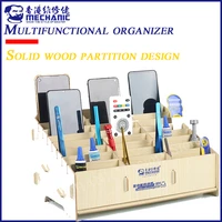 mechanic b12b24 multifunctional organizer desktop item organizer mobile phone repair screwdriver insert box parts box tool