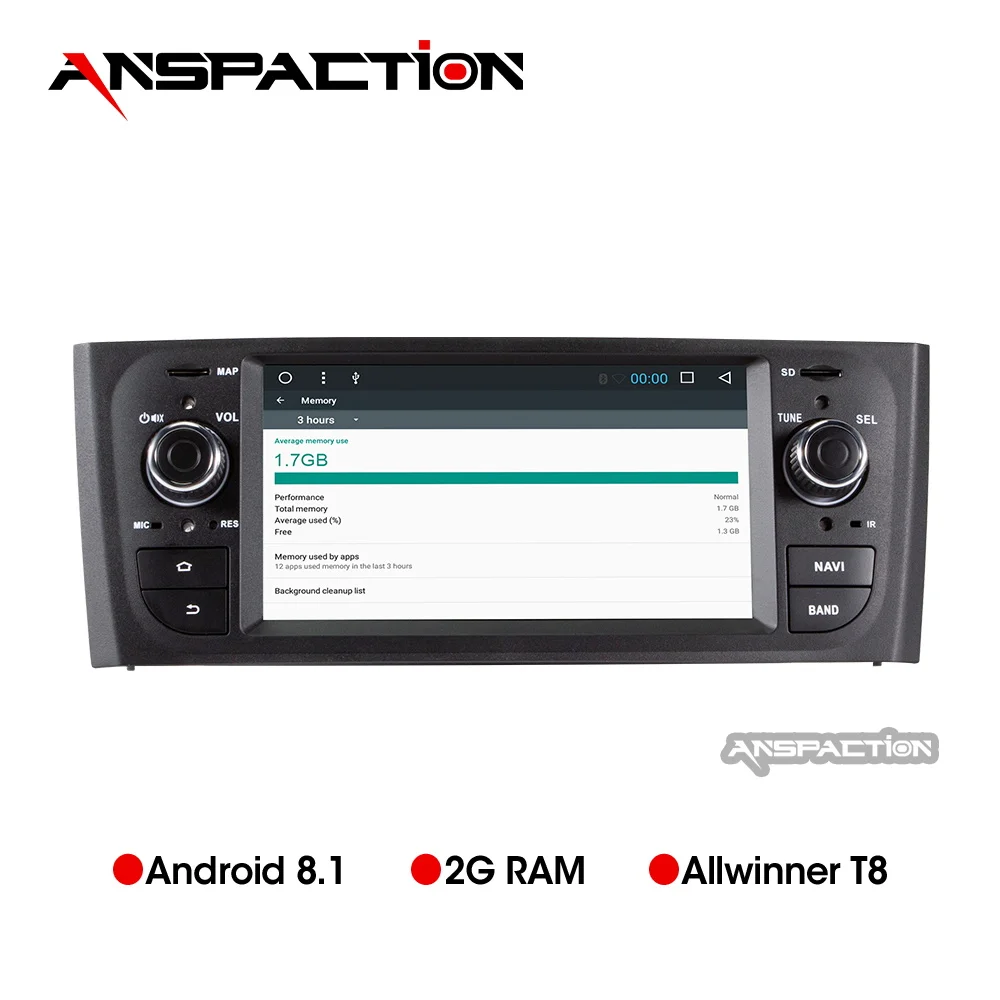 Anspaction 6 1 дюймов Android 8 автомобильный dvd для Fiat Grande Punto 2006-2012 Радио Стерео gps