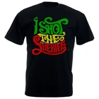 Снимок шериф Футболка с принтом дыма высокого Weed Rasta мужские девушки футболка с принтом короткий рукав Футболка