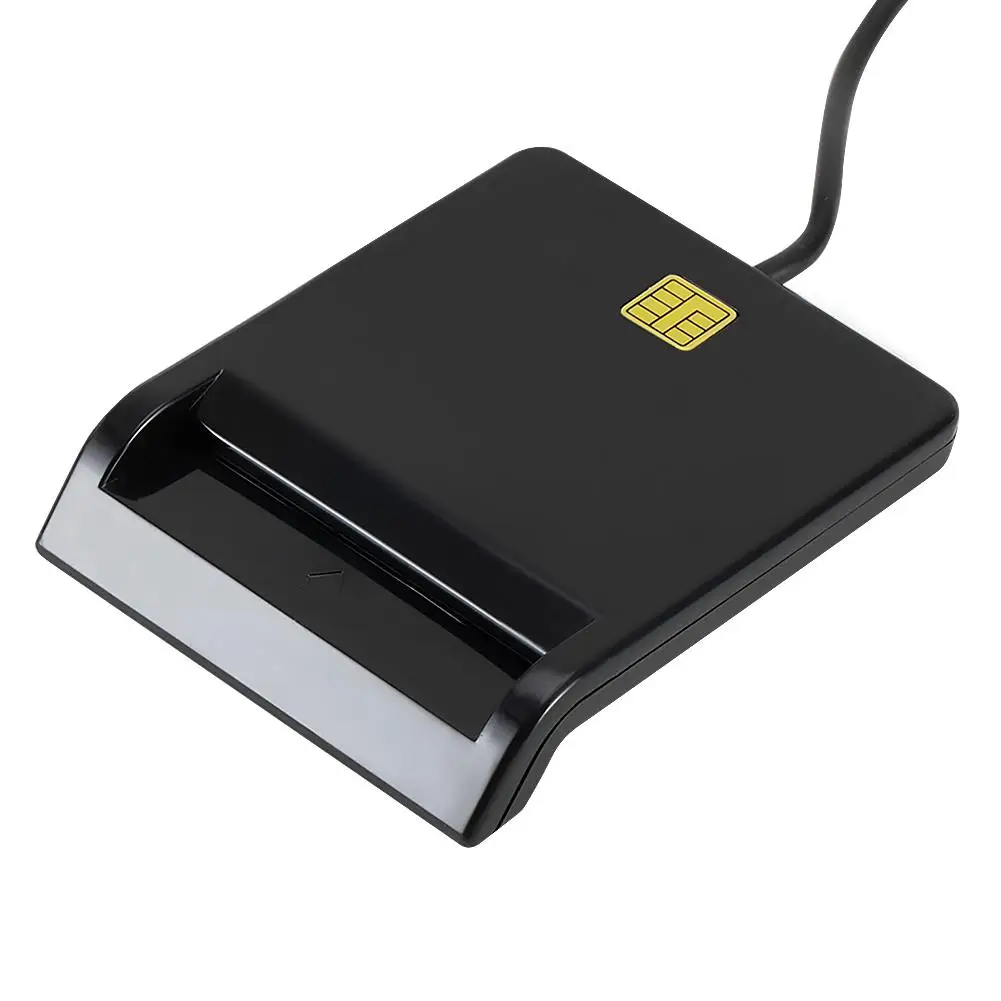 

Portable USB 2.0 Intelligent Card Reader Multi-function for DNIE ATM CAC IC ID Bank SIM Card Reader Affordable Easy Use