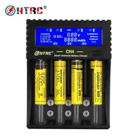 htrc 4 slots battery charger 18650 li fe mh ni cd lader voor aaaaa 18650266506f22163409v batterij slimme lader