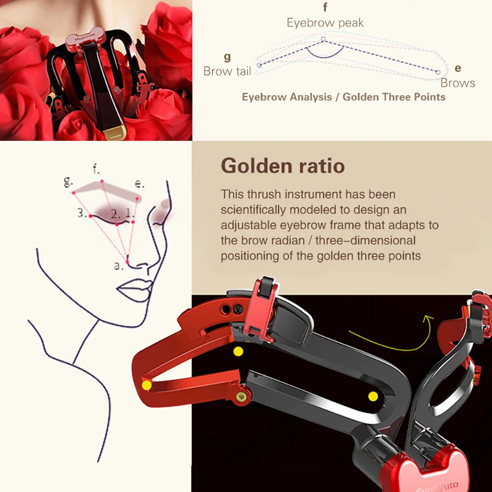 3 в 1 многоразовый трафарет для бровей | Красота и здоровье
