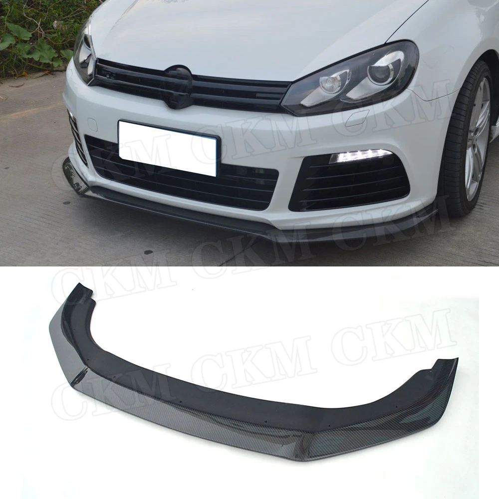 Передний спойлер для подбородка VW Golf 6 VI MK6 R20 2010 2011 2012 2013 E Стиль углеродное