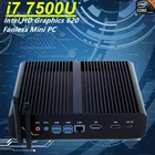 Встроенный мини-ПК Eglobal, Intel Core i7-7500U до 3,5 ГГц, компьютерный ПК, чехол DP HD LAN 5USB DDR4, SD-карта, Настольный ПК