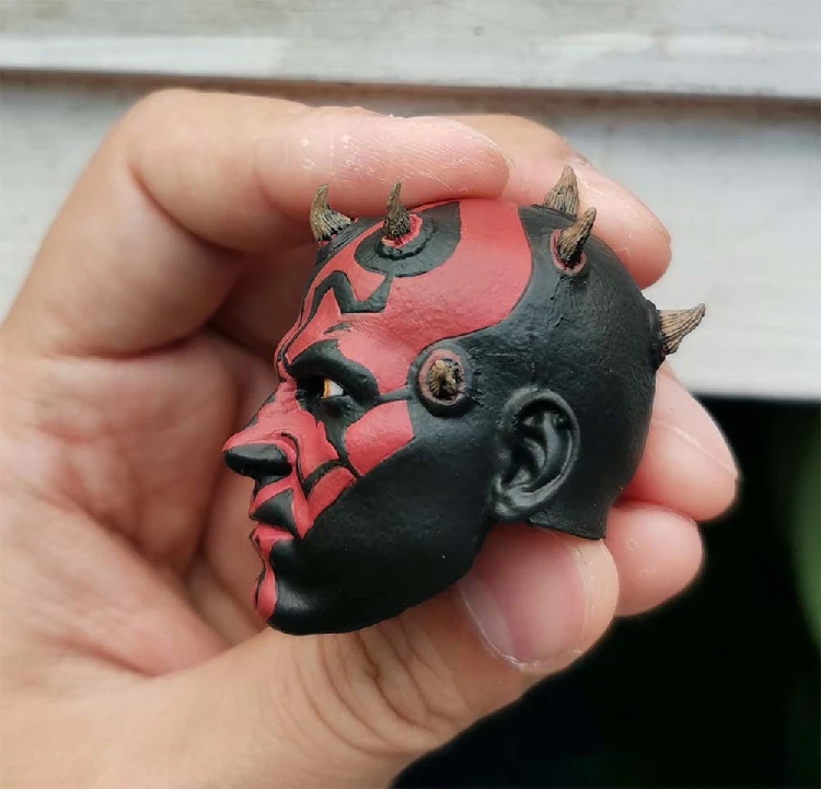 Нежная картина масштаб 1/6 лепка головы Дарта Maul подходит для фигуры 12