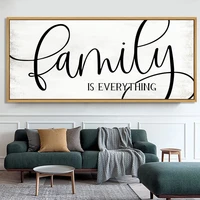 family is everything quotes canvas painting home decor letter posters and prints wall art mural nordic pictures for living room