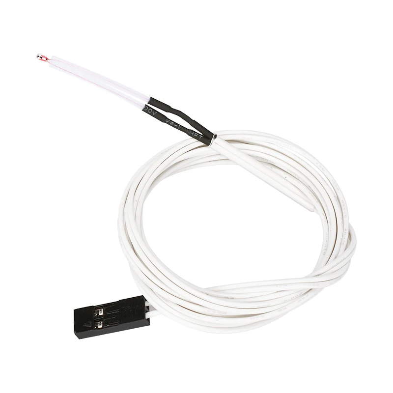 

100K Ohm NTC 3950 Thermistors Temperature Sensor With Cable Dupont Head For Reprap Mendel MK2A MK2B Heated Bed 3D Printers Parts