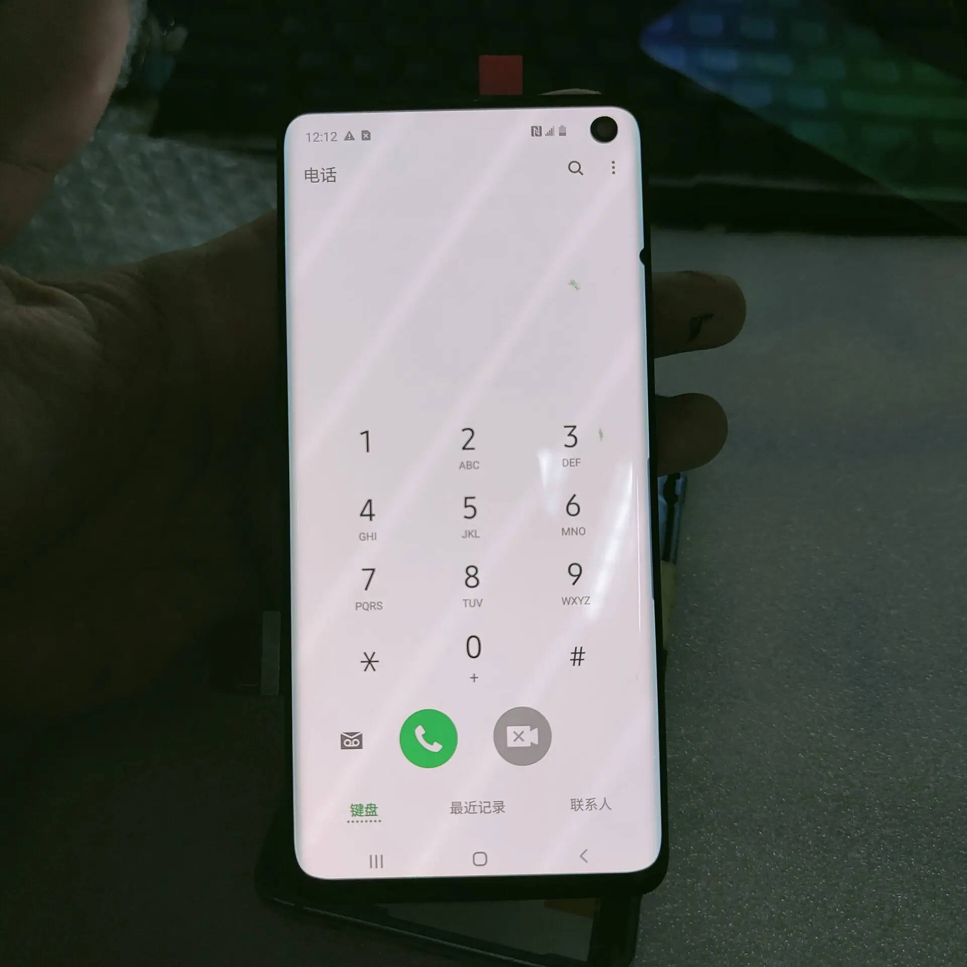 Оригинальный ЖК-дисплей piont burn Super AMOLED для Samsung S10 SM-G973F/DS G973F с сенсорным экраном и