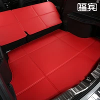 green 3d stereoscopic pu leather car trunk matsbackrest pads for forest subaru xv outback non slip waterproof no odor