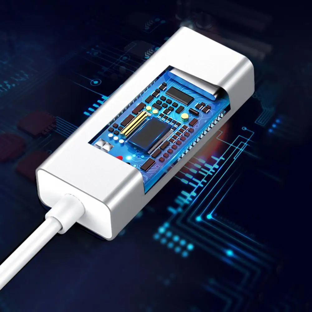 Сетевой адаптер RTL8153 с USB 3 0 на RJ45 практичная гигабитная карта Ethernet из