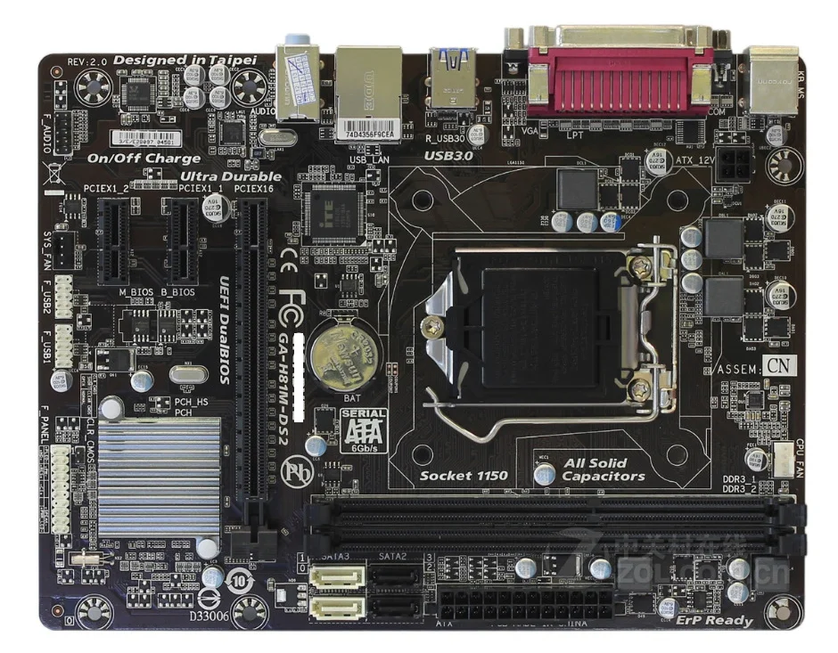 

GA-H81M-DS2 motherboard LGA 1150 DDR3 USB2.0 USB3.0 for I3 I5 I7 CPU VGA 16GB H81 desktop motherboard
