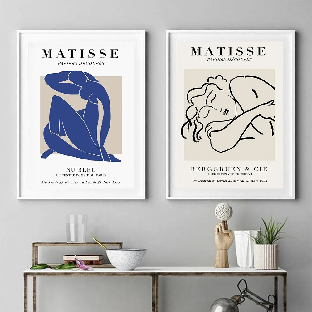 

Настенный постер Анри матиссе, Художественная печать на холсте, абстрактная линия, современный декор для гостиной