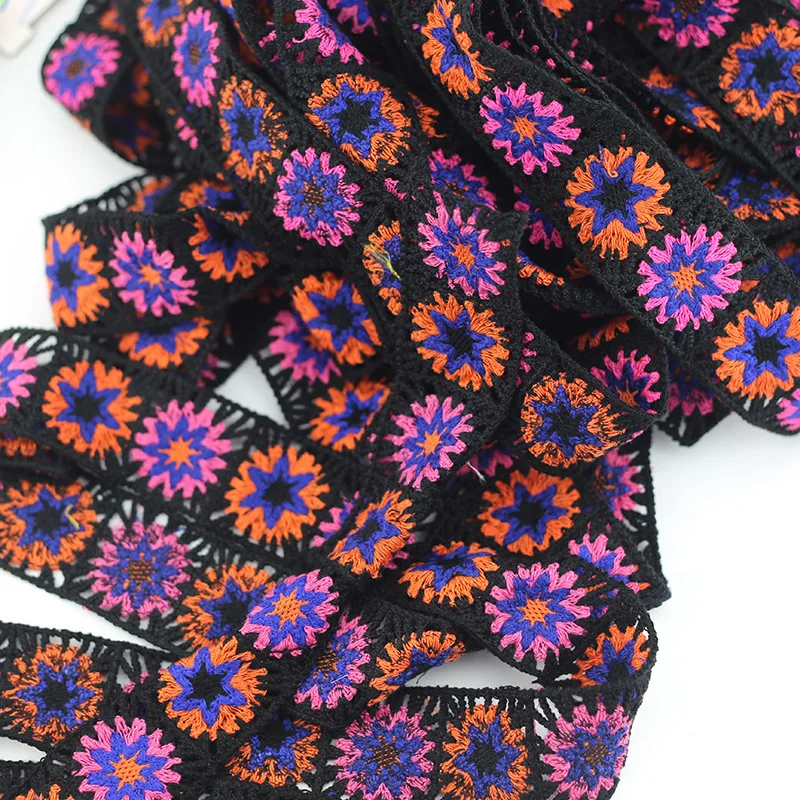 Кружевная вышивка с цветочным крючком ширина 4 5 см | Дом и сад