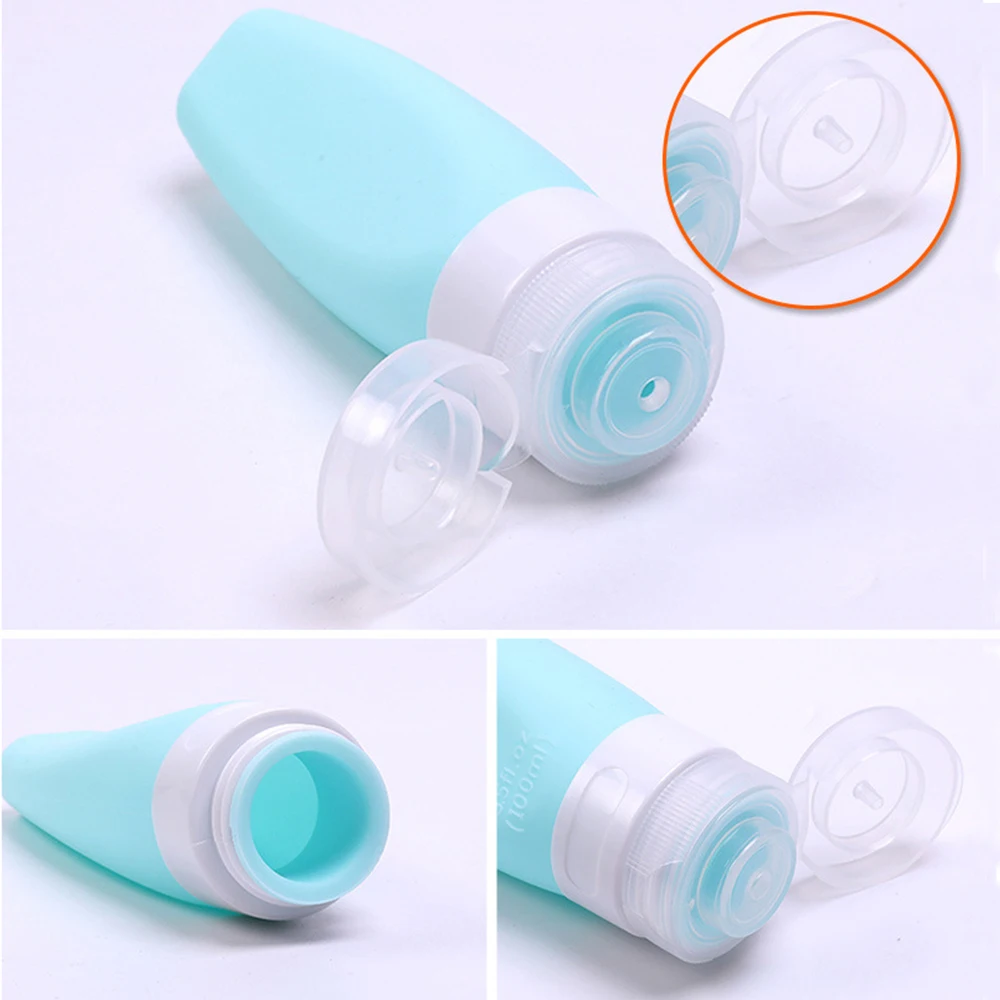 

Silica Gel Packaging Bottle Set Travel Sub-bottling Set Cosmetic Sub-bottle Travel Bottle Silicone Bottle