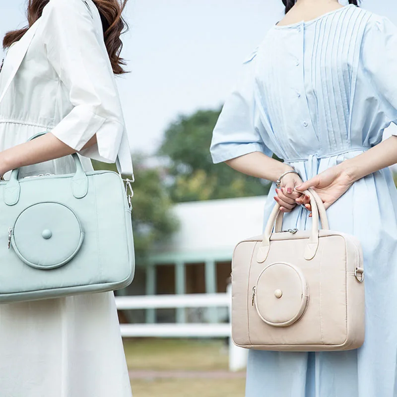 Lightweight Convenient Briefcases Student Laptop Protection Shoulder Bags Weekend Notebook Document Organize Storage Handbags