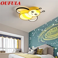 oufula childrens ceiling lamp bee modern fashion suitable for childrens room bedroom kindergarten