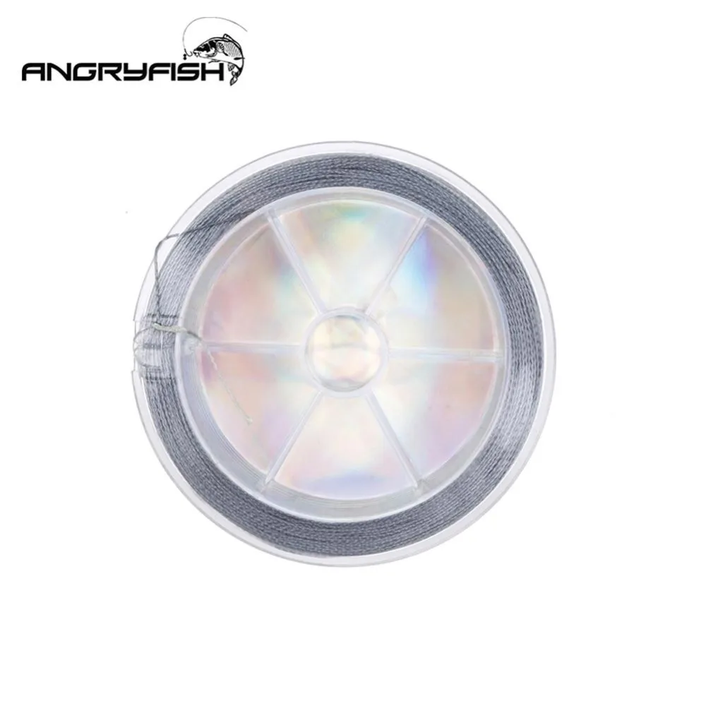 Hobbyline ANGRYFISH диоминированная PE леска, 4 нити, плетеная леска, плетеная 100 м/109yds, супер прочная леска, 10лб-80lb