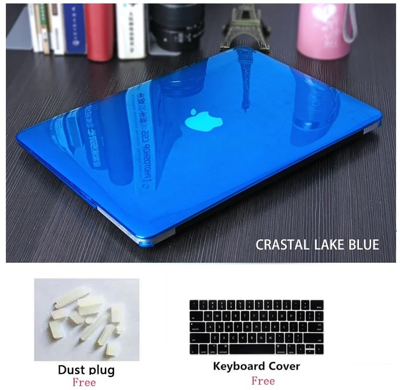 Прозрачный жесткий чехол для ноутбука с клавиатурой + пылезащитный Apple Macbook Pro Retina