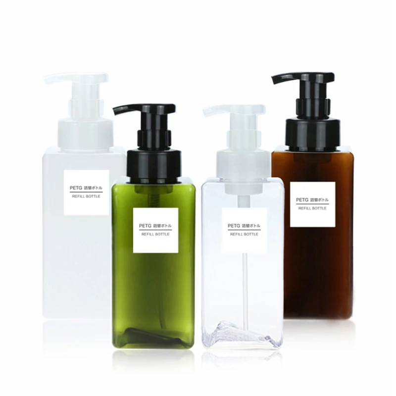 

New Bubble Bottle Shampoo Press Bottlecleansing Facial Cleanser Bottling Cosmetics Empty Bottle Soap Dispenser Dropshipping