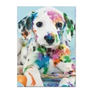 5D алмазная живопись, буровая круглая животная собака, используемая для изготовления мозаики, живопись, домашнее украшение, искусство, рукоделие