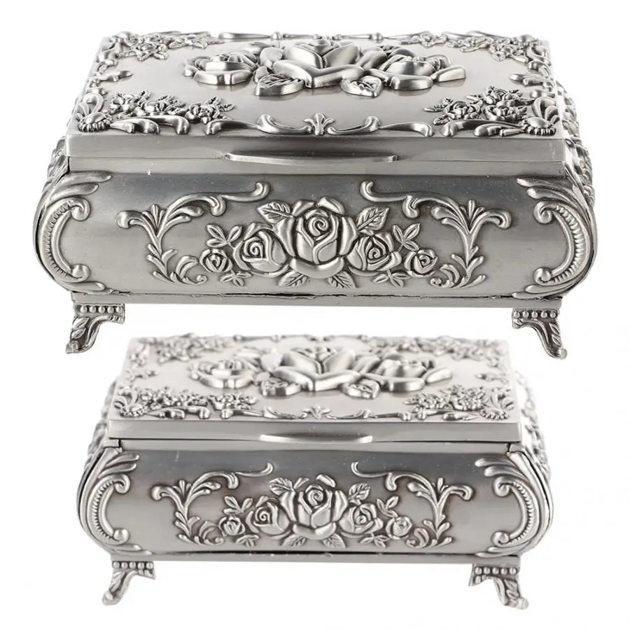 Шкатулка для ювелирных изделий из цинкового сплава в стиле ретро|Коробочки