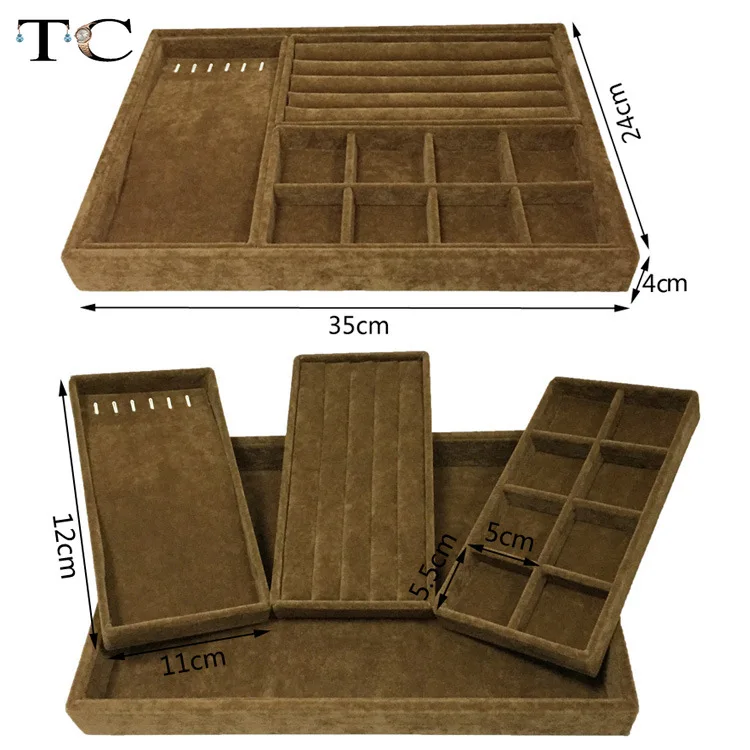 Бархатный поднос для демонстрации ювелирных изделий подвеска ожерелья