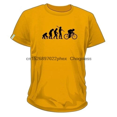 Футболка Evolution of a Cyclist-унисекс подарок на велосипед | Мужская одежда