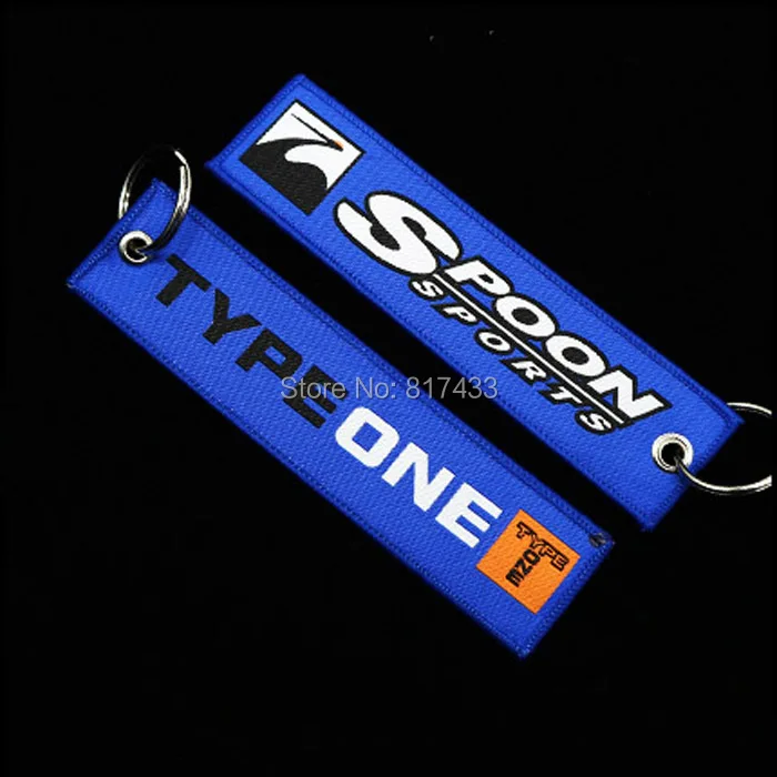 Брелок JDM в виде ложки гоночного автомобиля тканевый брелок бирка для