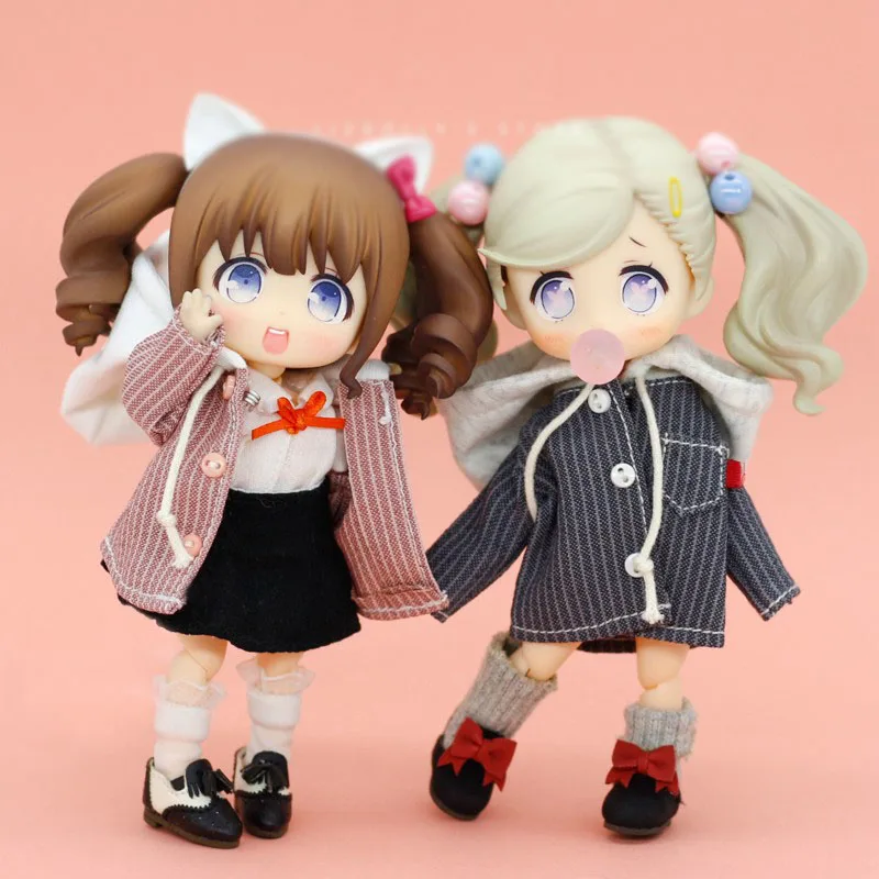 

Тренчкот для куклы ob11молли, рубашка с капюшоном, платье для куклы 1/12, Одежда для куклы BJD груди 9