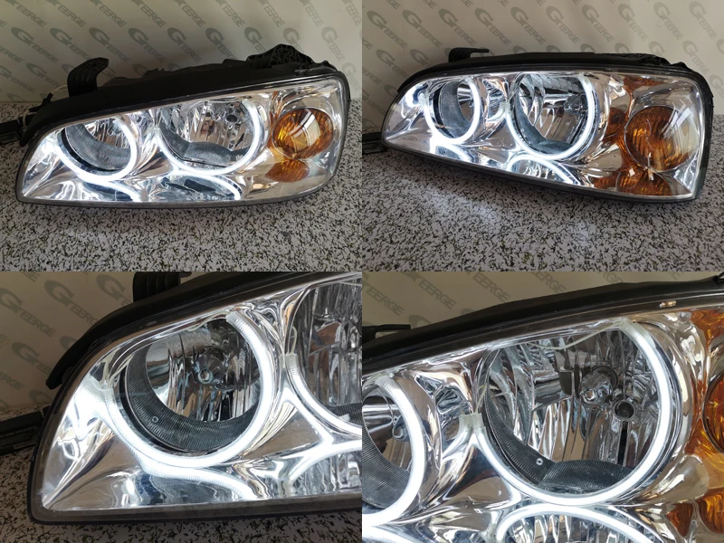 Для hyundai Elantra 2004 2005 2006 отличный c-образный Стиль Ультра яркое освещение CCFL ангельские глазки комплект halo кольца