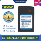 100% Оригинальный LOSONCOER 1400 мАч AM010084 Аккумулятор для turaya SO-2510 SO-2520 SO-3319