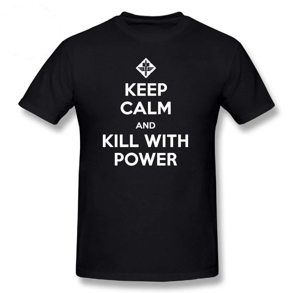 Midnite Star Manowar футболка с буквенным принтом надписью Keep Calm And Kill With Power Мужская