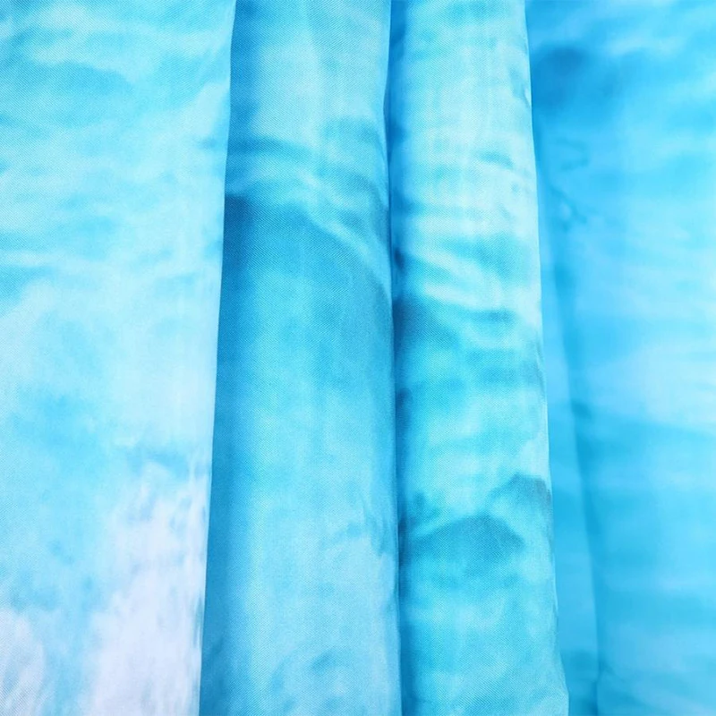 

180 x 200 cm Shower Curtain Anti-Mould Waterproof Polyester Textile Fabric Sea View Beach 3D Pattern Bath Curtain for Shower