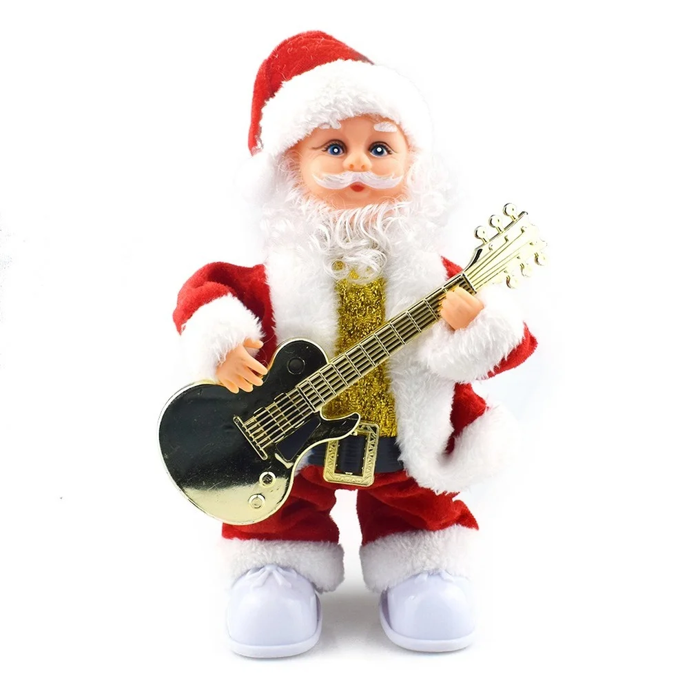 Новый и интересный с музыкой электрогитара toysChristmas подарок украшения детские