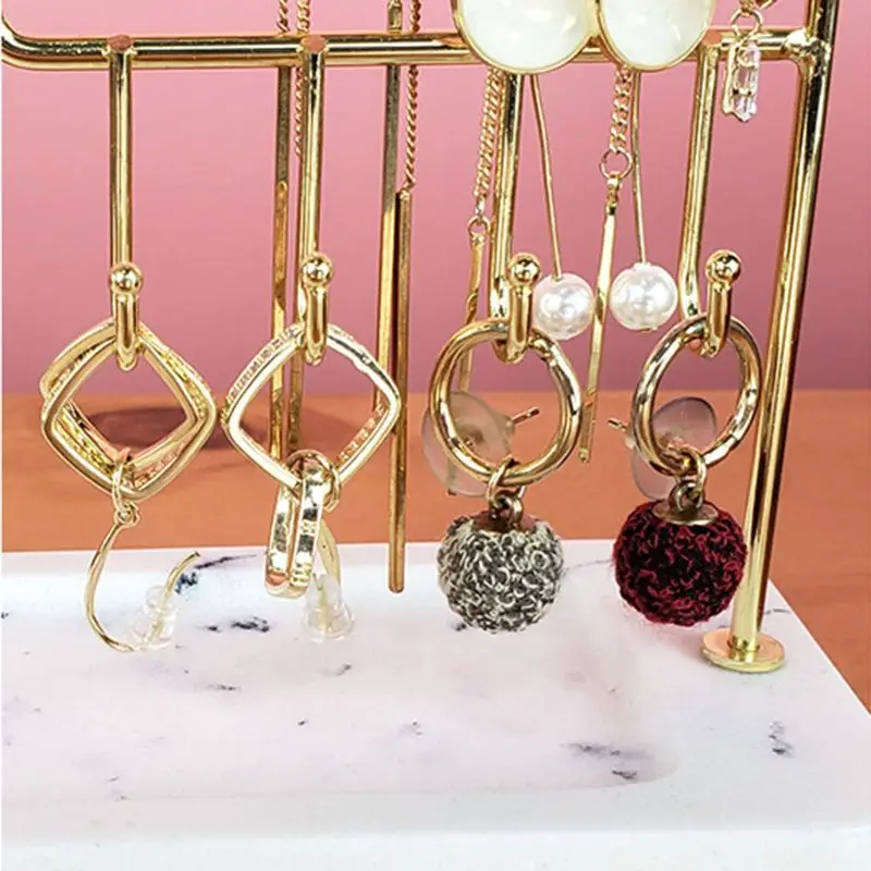 

Jewelry Display Stand Rack Necklace Earrings Storage Organizer Show Holder Decor J78F