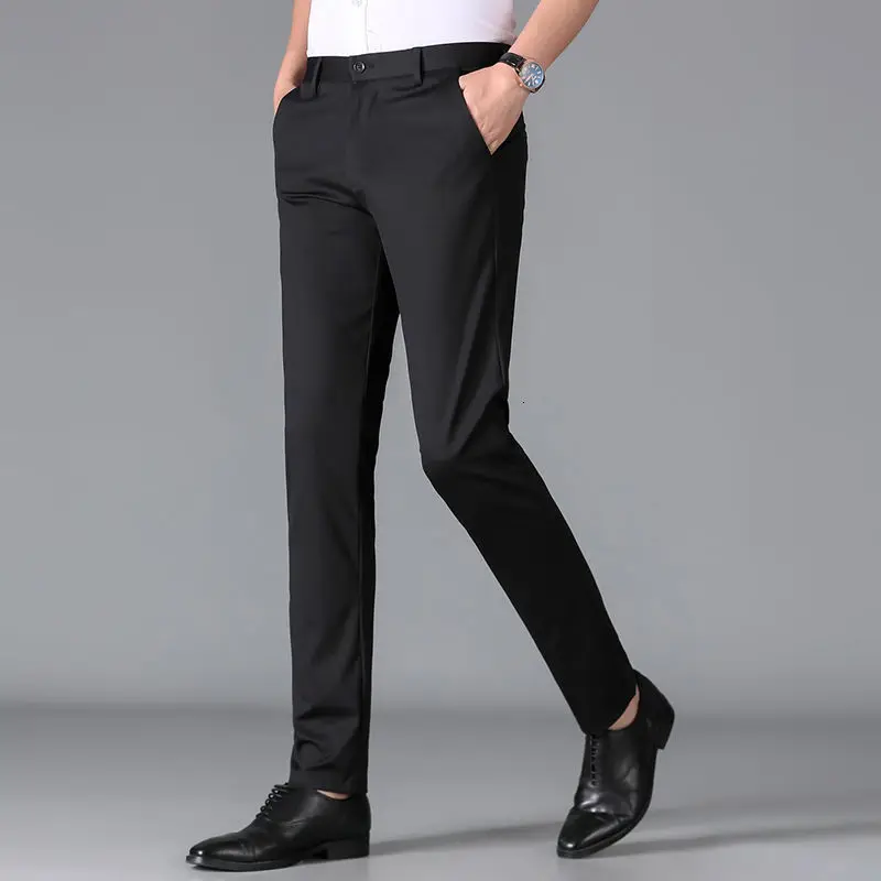 

Pants Business Men's Casual Spring And Summer New Slim Small Leg Korean Trousers The Office A Formal Listing Fashion Trend