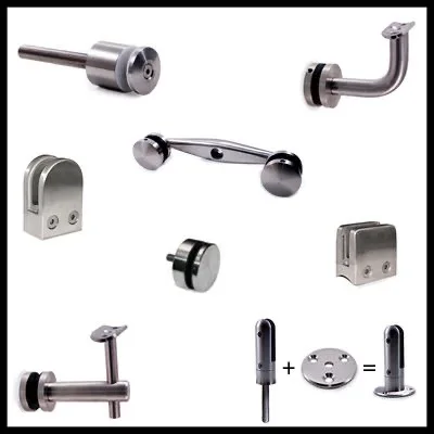 Аксессуары для стеклянных лестниц Бесплатная доставка нержавеющая сталь 304 #