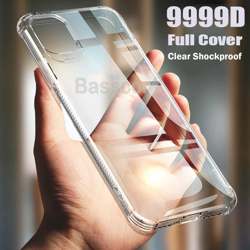 

Original Luxury Silicone Clear Phone Case For Xiaomi Redmi Note 10 7 8 9 9s 9c 9a Mi 11 10 Ultra 9T 10T Pro Lite Shockproo Cover