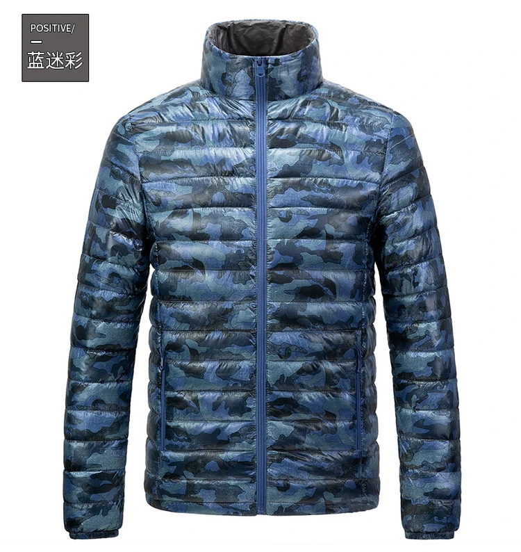 Новинка 2019 осенне зимняя мужская повседневная однотонная теплая пуховая куртка