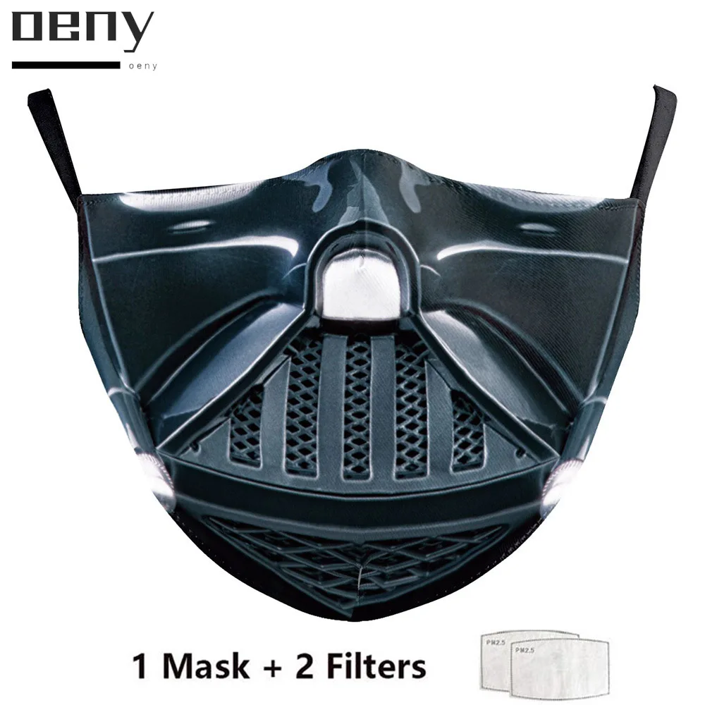 

Маска с фильтром PM2.5 для взрослых, для косплея и фильмов