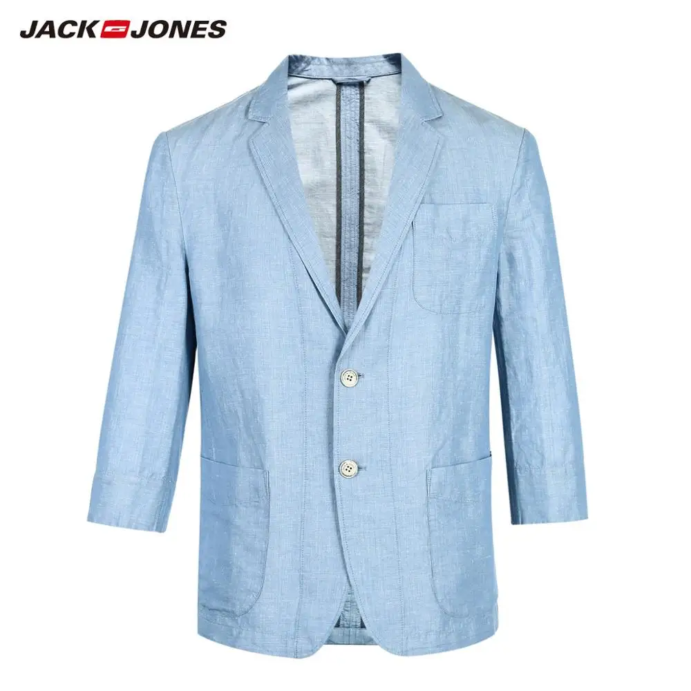 Мужской блейзер с отложным воротником и рукавом 3/4 Jack &amp Jones 21928P503 базовый пиджак