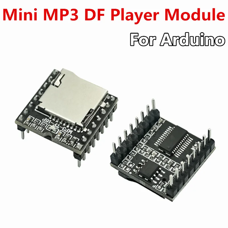 

Mini MP3 DF Player Module Board MP3 Audio Voice Decode Board For Arduino Supporting TF Card U-Disk IO/Serial Port/AD DFPlayer