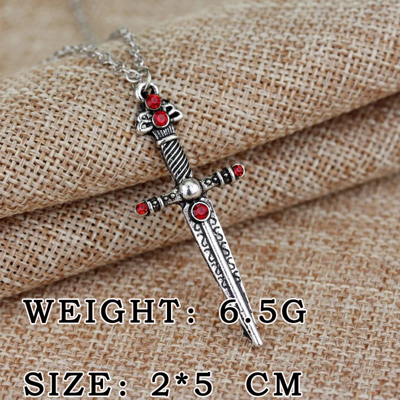 

ZXMJ Hot Movie Harried Sword Necklace Potter Pendant Cosplay Accessory Halloween Jewelry gift The Bane Of Horcrux gift