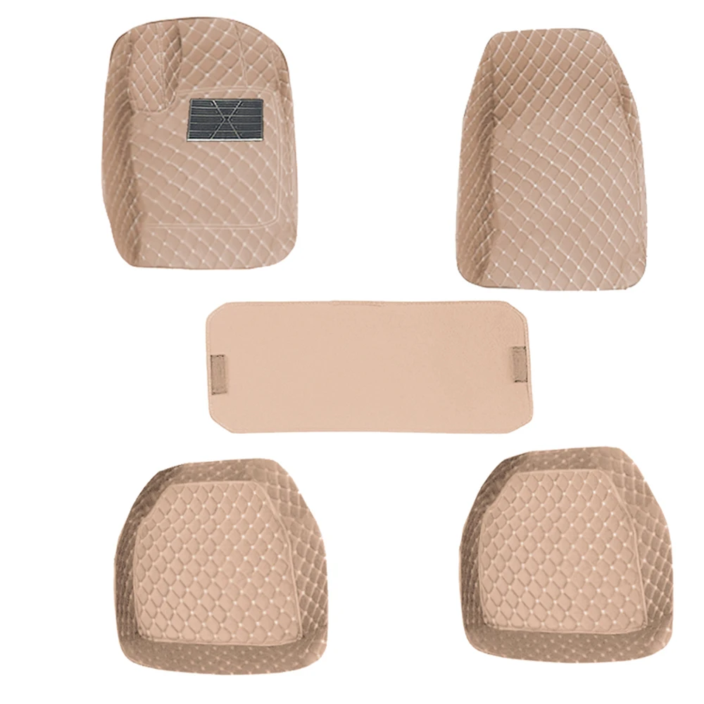 

Universal Fit 5pcs PU Leather Car Floor Mats For 99% models all-weather Foot Pads Protector
