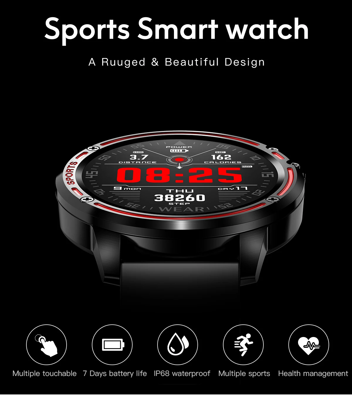 Мужские и женские Смарт-часы L8 пульсометр Pulseira B57 Amazfit Pace 2 Amazfit Bip 2 умные часы для женщин Elari Pulseira